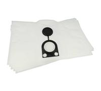 vhbw 5x Sacs compatible avec Starmix HS A 1420 EH, GS T 1120 RT aspirateur - microfibre non tissée, volume de 20 l, 31cm x 51cm blanc