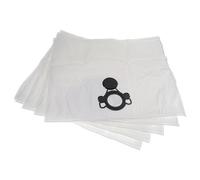vhbw 5x Sacs compatible avec Stihl SE 122 E | SE 122, SE 133 ME aspirateur - microfibre non tissée, 27cm x 21,5cm blanc