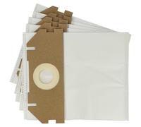vhbw 5x Sacs remplacement pour Metabo 630173000 pour aspirateur - microfibre non tissée, 30cm x 25cm blanc