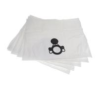 vhbw 5x Sacs remplacement pour Nilfisk 107419591, 302004000, 302004004 pour aspirateur - microfibres non tissées, 27cm x 21,5cm blanc