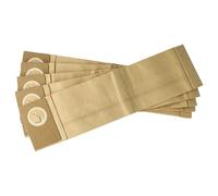 vhbw 5x Sacs remplacement pour Taski Tapiset 38, Tapiset 45 pour aspirateur - papier filtre, 38,5cm x 10cm marron