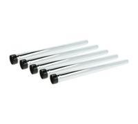 vhbw 5x Tube d'aspirateur universale remplacement pour Makita P-72942, 0088381703604 pour aspirateur - raccord 35 mm, 50cm, noir / argenté