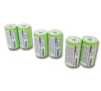 vhbw 6x Batterie NiMH 3000mAh pour PerfectPro radio de chantier, radio extérieure, radio de jardin, Rockhart UKW comme Mono D, HR20, KR20, LR20, R20.