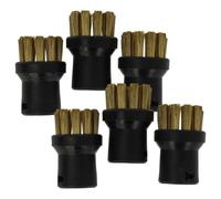 vhbw 6x brosse arrondie compatible avec Kärcher SC 1125 Plus, SC 1200, SC 1202, SC 1133, SC 1125, SC 1122 PLUS nettoyeur vapeur - Brosse à vapeur