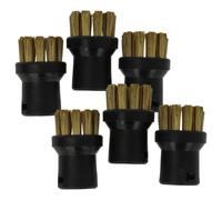 vhbw 6x brosse arrondie compatible avec Kärcher SC 2 EASYFIX PROMO YELLOW, SC 2 EASYFIX PREMIUM YELLOW nettoyeur vapeur - Brosse à vapeur