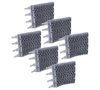 vhbw 6X Brosse Compatible avec GRE GT2120, GT3220 Robot aspirateur de Piscine - en Caoutchouc, 24,7 x 18 x 2,8 cm