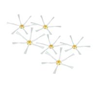 vhbw 6X Brosse latérale Compatible avec iRobot Roomba 770, 760, 776, 772, 765, 774, 775, 772e Robot aspirateur - Lot de brosses, Blanc/Jaune