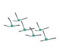 vhbw 6x Brosse latérale compatible avec iRobot Roomba Combo Essential Y011040, Y0110, 2 robot aspirateur - Lot de brosses, noir / vert, à 3 bras