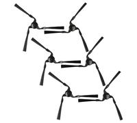 vhbw 6x Brosse latérale remplacement pour Yujin Roboter P034, P035 pour robot aspirateur - Lot de brosses, gauche/droite, noir