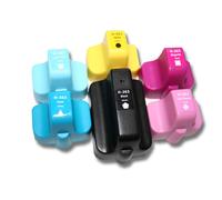 vhbw 6x cartouches compatible pour HP Photosmart 8250v, 8250xi imprimante - Set cyan, magenta, jaune, noir, magenta clair, cyan clair