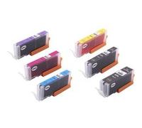6x cartouches d'encre pour Canon Pixma TS8152, TS8250, TS8251, TS8252, TS9150, TS9155, TS9550, TS9551C