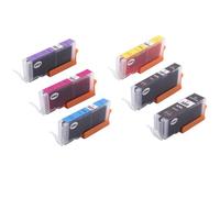 6x cartouches d'encre pour Canon Pixma TS8152, TS8250, TS8251, TS8252, TS9150, TS9155, TS9550, TS9551C