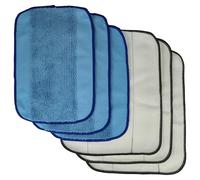 vhbw 6x compatible avec iRobot Braava 380 | 390, 380T, 390T, 321, 320 aspirateur robot - lingette pour lavage, lingette sèche