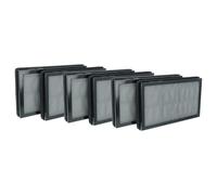 vhbw 6x Filtre à charbon actif compatible avec Kärcher AF 20 purificateur d'air - Filtre à air H13 noir