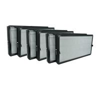 vhbw 6x Filtre à charbon actif remplacement pour Kärcher 2.863-078.0 pour purificateur d'air - Filtre à air H13 noir