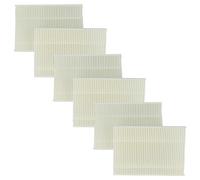 vhbw 6x filtre à pollen compatible avec Siemens Extraklasse TXL750K WTXL750K/02, TXL750K WTXL750K/01, TXL742K WTXL742KNL/07 sèche-linge