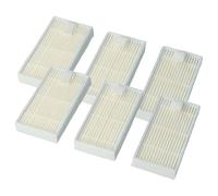 vhbw 6x filtre compatible avec Haier SWR-T321, SWR-T322, SWR-T325, SWR-T320 aspirateur - filtre HEPA blanc