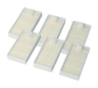 vhbw 6x filtre compatible avec Medion MD16192, MD18500, MD18501, MD18600, MD19510, E32 SW, MD18510, MD19500 aspirateur - filtre HEPA blanc