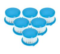 vhbw 6x filtre compatible avec Ryobi 18V One+, PCL702, PCL702B, PCL702K aspirateur - filtre HEPA blanc / bleu