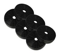 vhbw 6x Filtres à charbon actif compatible avec Klarstein Aurica 60, Aurica 90, Aurora, Balzac Silent 90, Balzac hotte aspirante - 17,5 cm