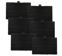 vhbw 6x Filtres à charbon actif compatible avec Siemens LC91BE542/04, LC91BUR50, LC91BUR50/01, LC91BUR50/02 hotte aspirante - 31,5 x 21,5 x 2,3 cm