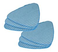 vhbw 6x Housses de rechange compatible avec Dirt Devil Factory M3330 nettoyeur à vapeur - microfibre, bleu / blanc