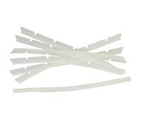 vhbw 6x Languettes en caoutchouc compatible avec Neato Botvac 70E, 75 aspirateur-robot - Lot de lamelles de rechange incl. racleur, transparent