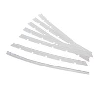 vhbw 6x languettes en caoutchouc compatible avec Neato Botvac 70E aspirateur-robot - Set de lamelles de rechange incl. racleur, transparent