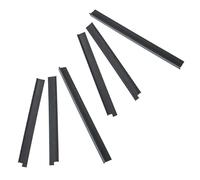 vhbw 6x Languettes en caoutchouc compatible avec Vorwerk Kobold 150, 140 - Lot de lamelles de ramassage, noir