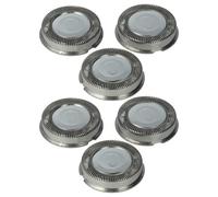 vhbw 6x Têtes de rasoir de remplacement compatible avec Philips HQ3810, HQ3865, HQ3870, HQ382, HQ3825, HQ3830, HQ3850, HQ386, HQ384, HQ3845 rasoir électrique, argenté
