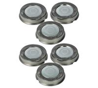vhbw 6x Têtes de rasoir de remplacement compatible avec Philips HQ803, HQ804, HQ801, HQ802 rasoir électrique, argenté