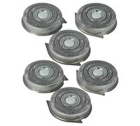 vhbw 6x Têtes de rasoir de remplacement compatible avec Philips HQ8253, HQ8255, HQ8240, HQ8220, HQ8241, HQ8200, HQ8250 rasoir électrique, argenté