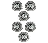 vhbw 6x Têtes de rasoir de remplacement compatible avec Philips S1560, S3110/08, S3110/06, S1570, S3110, S1520 rasoir électrique, noir/argenté