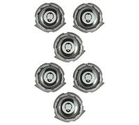 vhbw 6x Têtes de rasoir de remplacement compatible avec Philips S3520, S3520/06, S3530, S3540, S3530/06, S3520/08 rasoir électrique, noir / argenté
