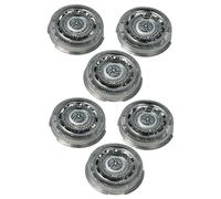 vhbw 6x Têtes de rasoir de remplacement compatible avec Philips S7510, S7520, S7000, S7310, S7320, S7370 rasoir électrique, argenté