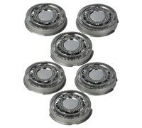 vhbw 6x Têtes de rasoir de remplacement compatible avec Philips S7570, S7710, S7720, S7730, S7780, S7xxx rasoir électrique, argenté