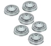 vhbw 6x Têtes de rasoir de remplacement compatible avec Philips S9511, S9151, S9161, S9171, S9311, S9371 rasoir électrique, argenté