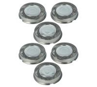 vhbw 6x Têtes de rasoir remplacement pour Philips HP1917, HQ2 pour rasoir électrique, argenté