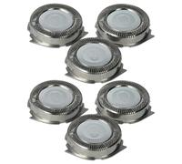 vhbw 6x Têtes de rasoir remplacement pour Philips HQ8, SH50 pour rasoir électrique, argenté