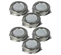 vhbw 6x Têtes de rasoir remplacement pour Philips HQ8, SH50 pour rasoir électrique, argenté