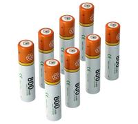 vhbw 8X Batterie AAA Micro Compatible avec Sennheiser RS 195, 175 téléphone Fixe sans Fil (800mAh, 1,2V, NiMH)