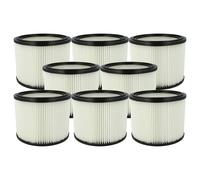 vhbw 8x Cartouche filtrante compatible avec Stihl SE 100, 60, 61, 50, 61/1, 60 C, 60 E, 121, 121 E aspirateur - Filtre pour particules fines, papier