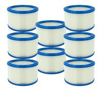 vhbw 8x Cartouche filtrante remplacement pour Makita W29747 pour aspirateur - Filtre pour particules fines