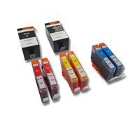 vhbw 8x cartouches compatible pour HP Officejet 7000 wide, 7000 Special Edition imprimante - Set cyan, magenta, noir, jaune avec puce