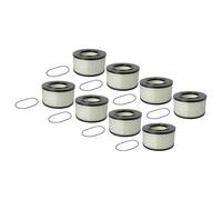 vhbw 8x filtre compatible avec CONEL CLEAN M30 aspirateur - filtre HEPA noir/blanc