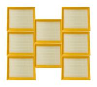 vhbw 8x filtre compatible avec Festool Turbo II, VCP, HF-CT48 aspirateur - filtre HEPA jaune / blanc