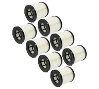 vhbw 8x filtre plissé compatible avec Dewalt DCV581h, DCV584l, DCV580h, DCV582, DCV580, DCV581 aspirateur - noir/blanc