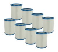 vhbw 8x filtre plissé compatible avec Fein Dustex 40, 25 aspirateur - blanc, nettoyable