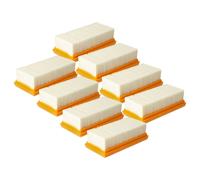 vhbw 8x filtre plissé plat compatible avec Nilfisk Attix 33-2M IC, 33-2M PC, 33-2L IC Mobile aspirateur - Filtre de refroidissement du moteur