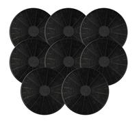 vhbw 8x Filtres à charbon actif compatible avec Bomann DU 612, DU 613, DU 613.1IX, DU 620G, DU 621G, DU 657G, DU 658G hotte aspirante - 17,5 cm